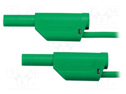 Test lead; 32A; 4mm banana plug-4mm banana plug; Len: 1.5m; green