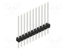 Connector: pin strips; pin header; male; PIN: 11; 2.54mm; THT; 1x11