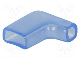 Terminals cover; 6.5mm; Ø: 4mm; angled; L: 17mm; Mat: PVC