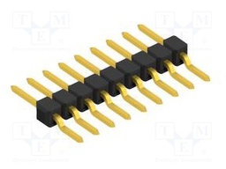 Connector: pin strips; pin header; male; PIN: 9; 2.54mm; SMT; 1x9