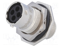 Connector: circular; Series: RT360; socket,plug; female; PIN: 4