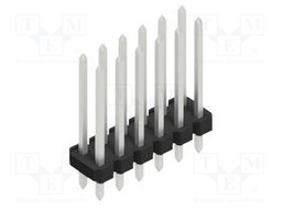 Connector: pin strips; pin header; male; PIN: 12; 2.54mm; THT; 2x6