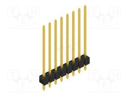 Connector: pin strips; pin header; male; PIN: 8; 2.54mm; THT; 1x8