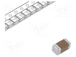 Capacitor: ceramic; 100nF; 50VDC; X7R; ±10%; SMD; 0603