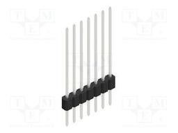 Connector: pin strips; pin header; male; PIN: 7; 1.27mm; THT; 1x7