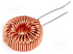 Inductor: wire; THT; 100uH; 65mΩ; 6A