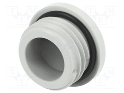 Stopper; polyamide; light grey; IP68; Entrelec; Gland: PG7; 6mm