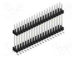 Connector: pin strips; pin header; male; PIN: 38; 2.54mm; SMT; 2x19
