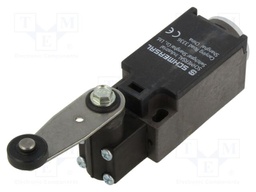 Limit switch; lever R 28mm, plastic roller Ø15mm; NC + NO; M20