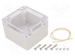 Enclosure: multipurpose; X: 80mm; Y: 82mm; Z: 55mm; Ritec; light grey