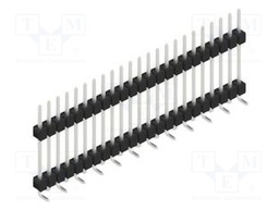 Connector: pin strips; pin header; male; PIN: 23; 2.54mm; SMT; 1x23
