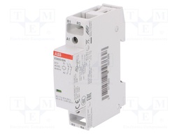 Contactor: 2-pole installation; NC x2; 24VAC; 24VDC; 20A; DIN; ESB