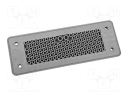 Multigate grommet; grey; Holes no: 125; -40÷90°C; UL94V-0; IP66