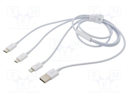 Cable; High Speed,USB 2.0; 1m; white; 3.5A