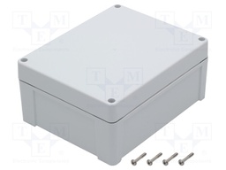 Enclosure: multipurpose; X: 190mm; Y: 240mm; Z: 105mm; ZP; ABS; gasket