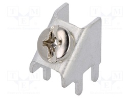 Terminal: screw terminal; THT,screw terminal; silver; 7.5x5.1mm