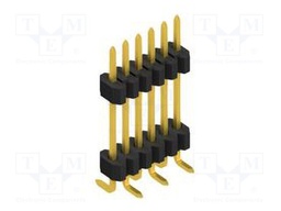 Connector: pin strips; pin header; male; PIN: 6; 1.27mm; SMT; 1x6