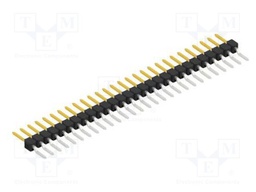 Connector: pin strips; pin header; male; PIN: 28; 2.54mm; SMT; 1x28