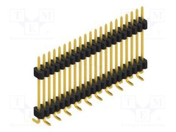 Connector: pin strips; pin header; male; PIN: 21; 1.27mm; SMT; 1x21