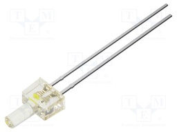 LED; white cold,red; 2mm; bipolar; 1120mcd; 90°; Front: flat; 10000K