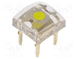 LED Super Flux; white; 7.62x7.62mm; 7000÷8400mcd; 140°; 75mA