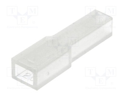 Terminals cover; female; for push-on 2,8mm connectors; ways:1