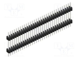 Connector: pin strips; pin header; male; PIN: 32; 1.27mm; THT; 1x32