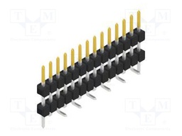 Connector: pin strips; pin header; male; PIN: 14; 2.54mm; SMT; 1x14