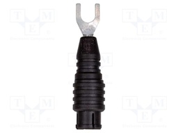 Connector: fork terminals; 16A; black; 72mm; 600V
