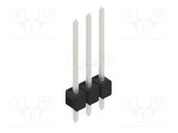 Connector: pin strips; pin header; male; PIN: 3; 2.54mm; THT; 1x3