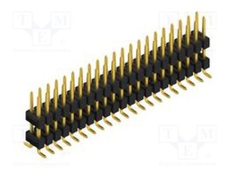 Connector: pin strips; pin header; male; PIN: 42; 2.54mm; SMT; 2x21