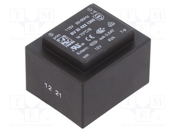 Transformer: encapsulated; 6VA; 115VAC; 12V; 500mA; Mounting: PCB