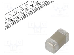 Capacitor: ceramic; 100pF; 50V; X7R; ±10%; 0402