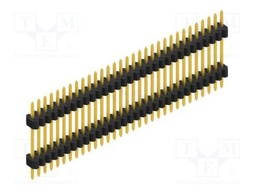 Connector: pin strips; pin header; male; PIN: 31; 1.27mm; THT; 1x31