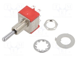 Switch: toggle; Pos: 3; DP3T; ON-OFF-ON; 2A/250VAC; 5A/28VDC; 100