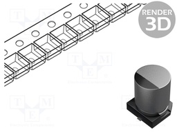 Capacitor: hybrid; 150uF; 16VDC; ESR: 30mΩ; ±20%; -55÷125°C; 1.5A