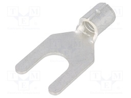 Fork terminal; M6; 2.63÷6.64mm2; crimped; for cable; 12AWG÷10AWG