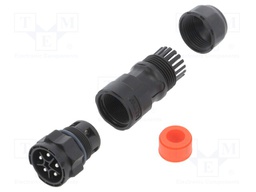 Connector: circular; male; plug; screw terminal; PIN: 5; for cable