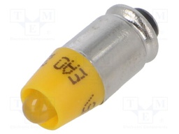 LED lamp; yellow; 28VDC; 28VAC; No.of diodes: 1