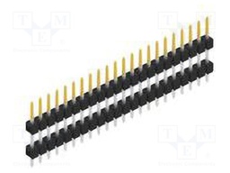 Connector: pin strips; pin header; male; PIN: 22; 2.54mm; THT; 1x22
