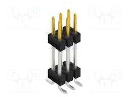 Connector: pin strips; pin header; male; PIN: 6; 2.54mm; SMT; 2x3