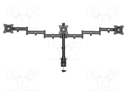Holder; table edge; 8kg; 27"; black; Arm len: 665mm; monitor x3