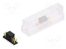 Connector: pin strips; pin header; male; PIN: 16; 2.54mm; SMT; 2x8