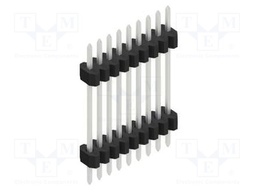 Connector: pin strips; pin header; male; PIN: 9; 1.27mm; THT; 1x9