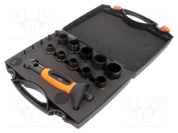 Kit: interchangeable wad punch; case; 16pcs.
