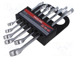 Wrenches set; combination spanner; Chrom-vanadium steel; 6pcs.