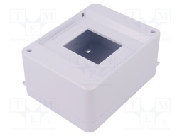 Enclosure: for modular components; IP30; white; No.of mod: 5; ABS
