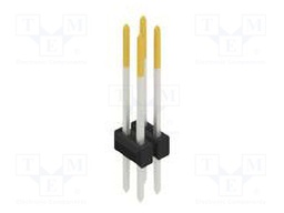 Connector: pin strips; pin header; male; PIN: 4; 2.54mm; THT; 2x2