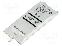 Supercapacitor; SMD; 1.2F; 5.5VDC; ±20%; 39x17x3.9mm; 30A; -40÷85°C