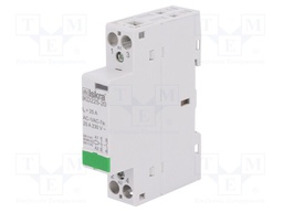Contactor: 2-pole installation; NO x2; 230VAC; 220VDC; 25A; DIN